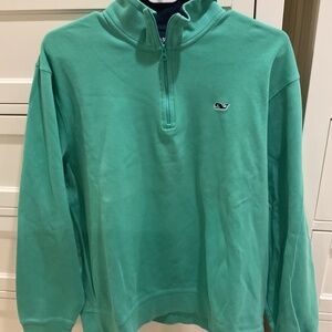 Men’s Vineyard Vines 1/4 Zip, Green - Size Large